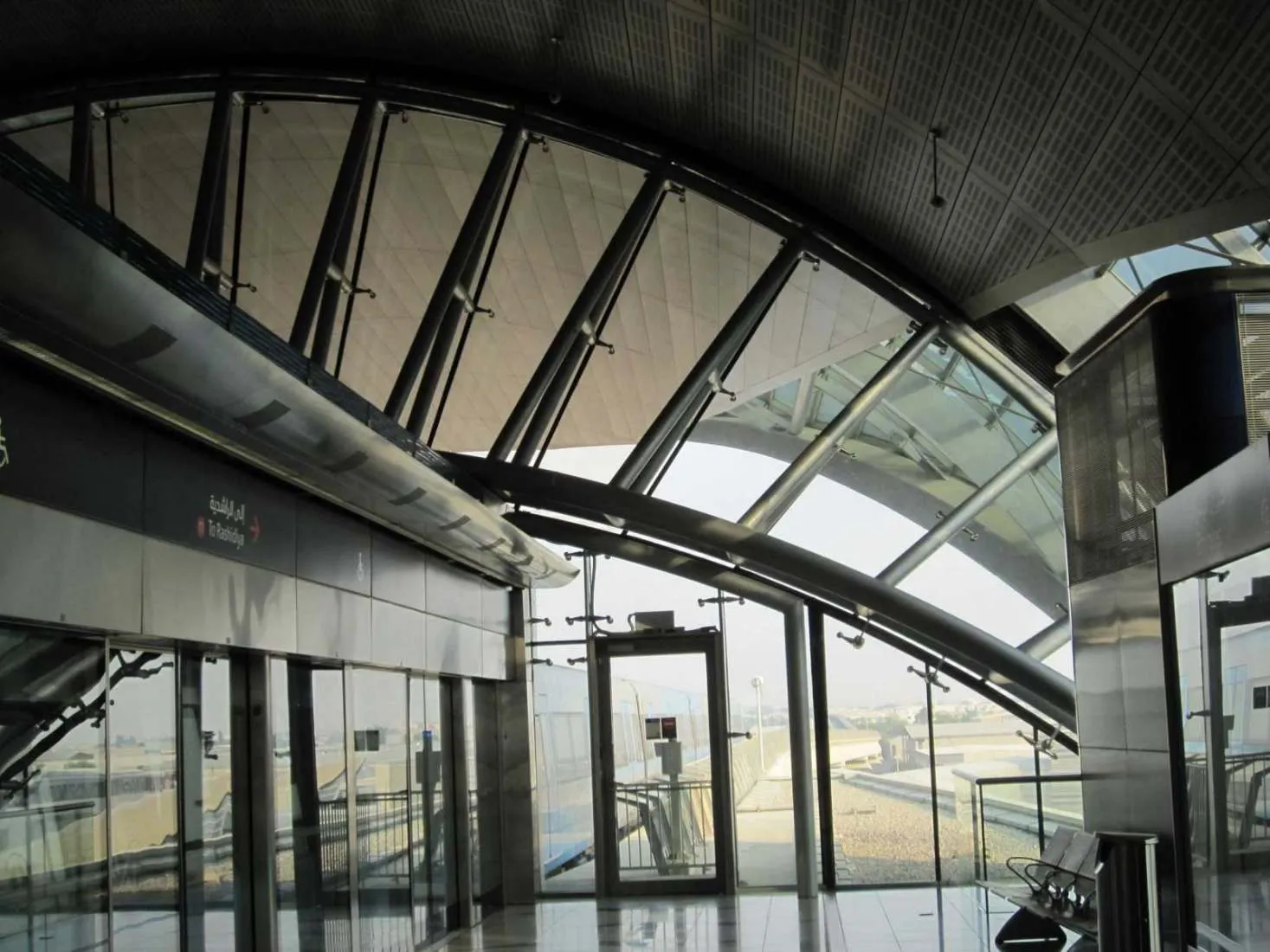 Dubai Metro station exterior glazing by David French Partnership