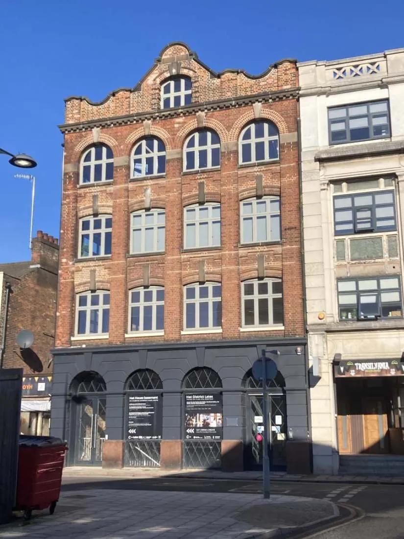 Hat Works, Luton. Former hat factory renovated as part of the Hat District. David French Partnership structural engineers