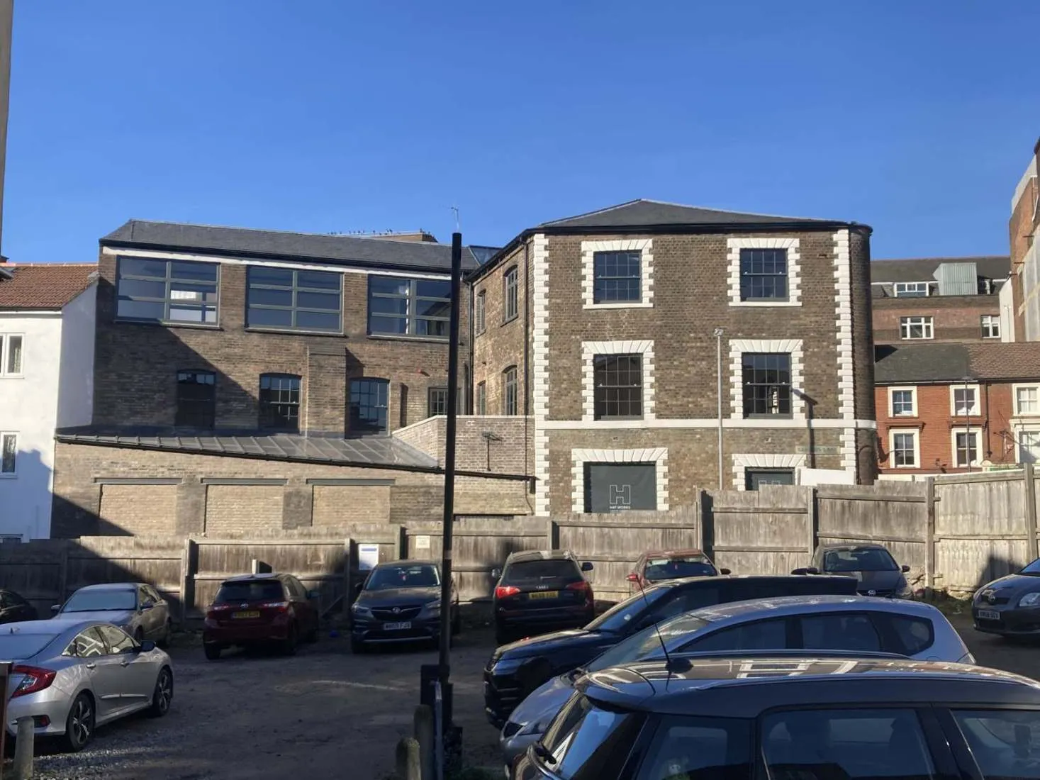 Hat Works, Luton. Hat District regeneration, Luton town centre. David French Partnership structural engineers