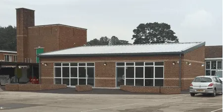 Leagrave Primary School. Classroom extensions exceeding Part L requirements. David French Partnership structural engineers
