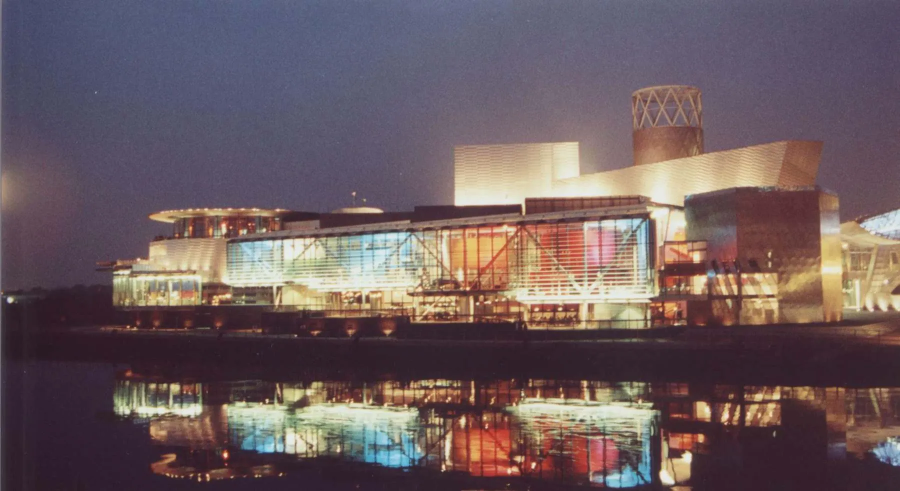 The Lowry Centre glazed facade designed by David French Partnership
