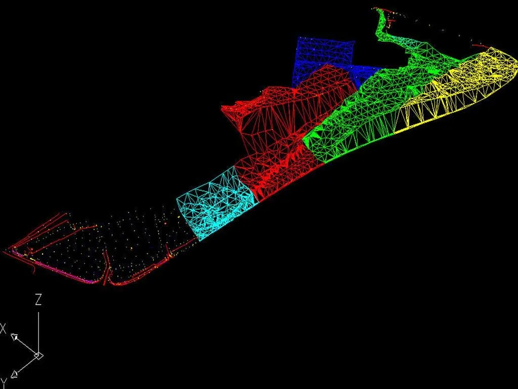 PDS Ground Modelling. The whole site modelled in PDS ground modelling software. David French Partnership structural engineers