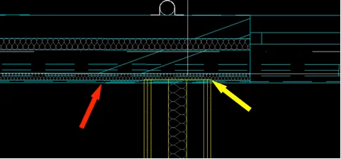 BIM model extract showing overlapping walls, reviewed by David French Partnership